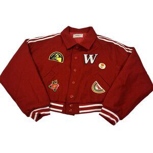Wahine Univarsity Jacket in Red